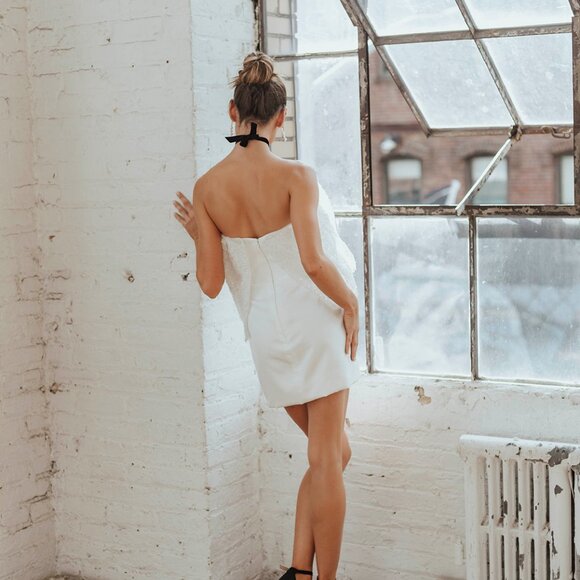 Brooklyn Beaded Bow Mini Dress - Picture 11 of 11